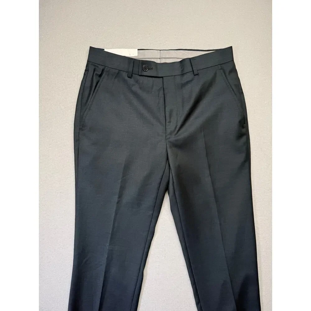 Calvin Klein Men's Slim Fit Wool Blend Suit green 36S 30x30 $650